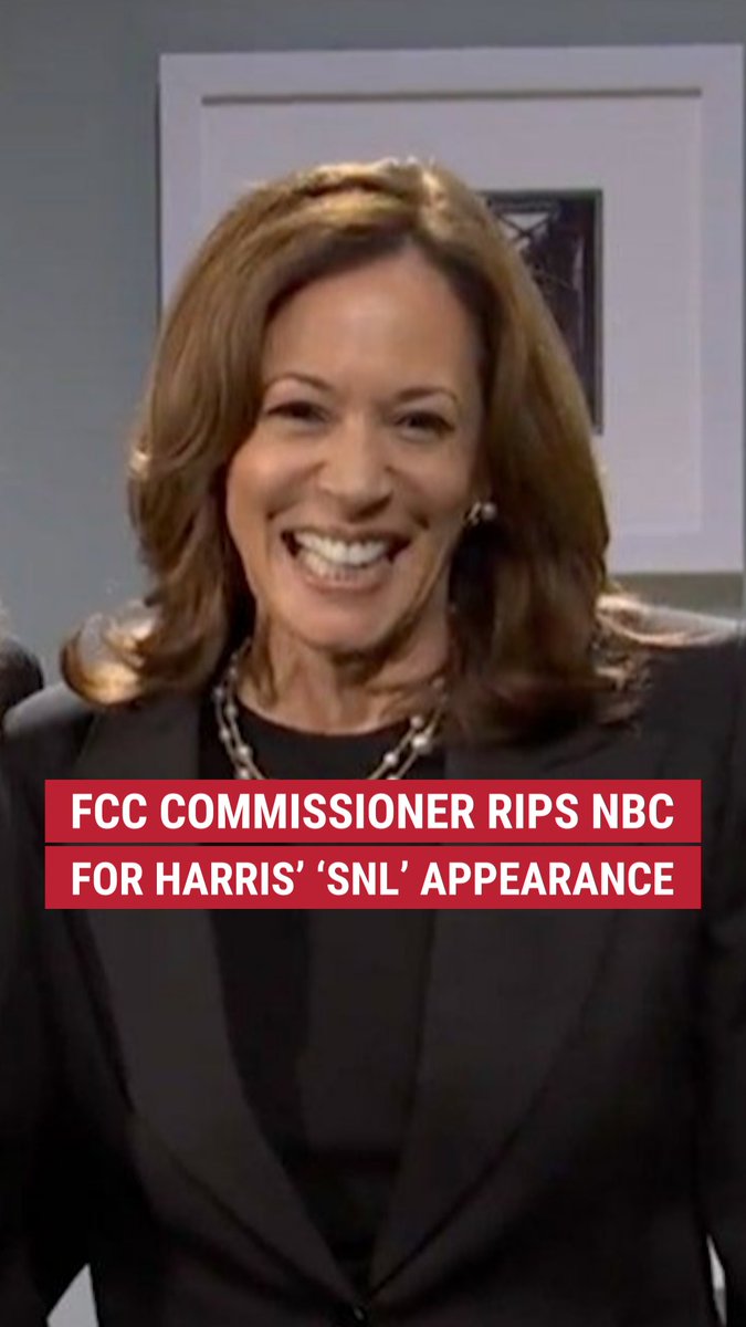 FCC Commissioner Brendan Carr rips NBC's "blatant effort" to bypass the agency's equal time rule regarding Vice President Kamala Harris' 'SNL' appearance.