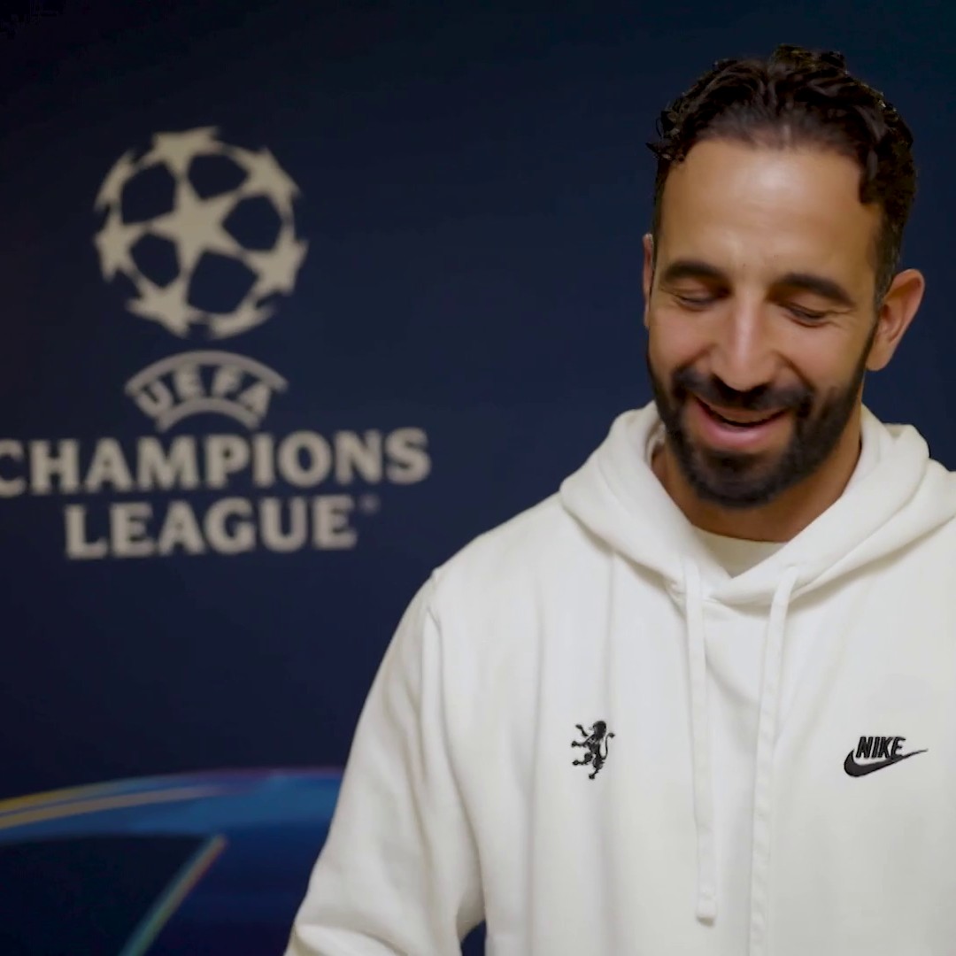 "The worst and best week of my life but I'm going to one of the best clubs in the world." Ruben Amorim speaks ahead of Sporting's #UCL clash with Man City... and his own move to the other side of Manchester 👀