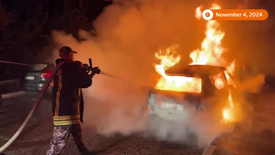Israeli settlers torched 20 cars during an attack on Palestinian property on the outskirts of Ramallah, residents said, in one of their boldest raids yet in the area that serves as the Palestinians' seat of government in the occupied West Bank