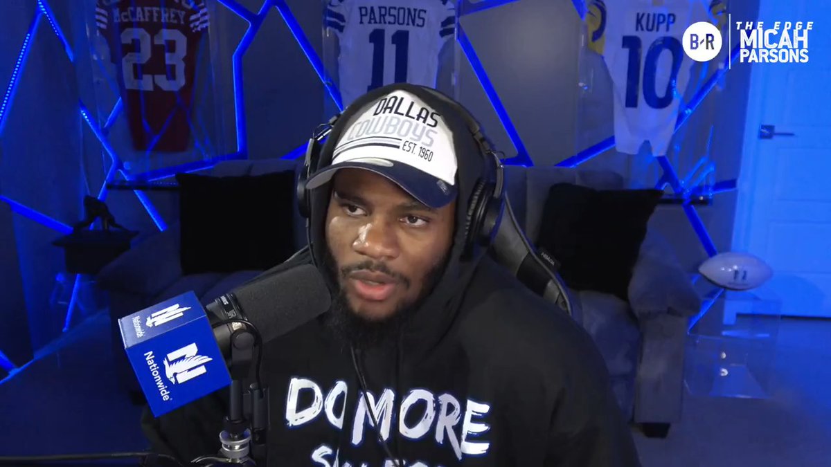 Micah on state of the Cowboys: "They always say it's not over til the fat lady sings, and I ain't hear her sing yet." (via The Edge with Micah Parsons)