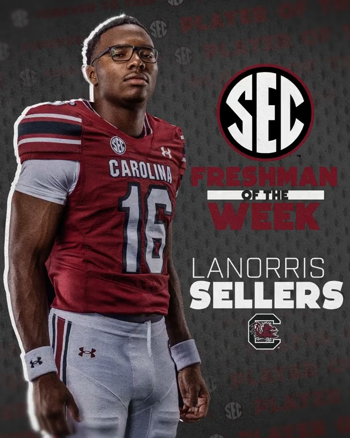 🏈 SEC Freshman Player of the Week: WK 10 🐓 LaNorris Sellers South Carolina Football x #SECFB