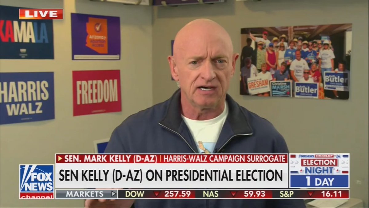 Sen. Captain Mark Kelly to Fox: Trump's plan for across-the-board tariffs will be a tax on the American people. Economists have estimated it would cost Americans about $4,000 a year and it could be even higher