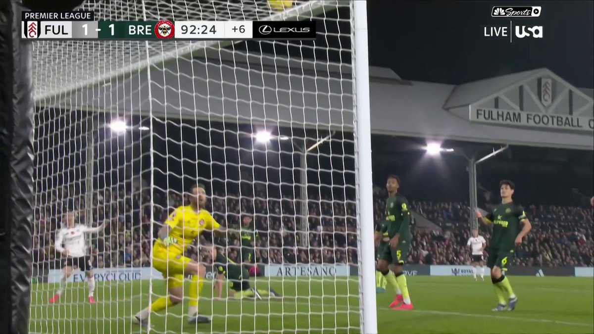 SENSATIONAL STOPPAGE TIME EQUALIZER FOR FULHAM. HARRY WILSON, TAKE A BOW. 👏