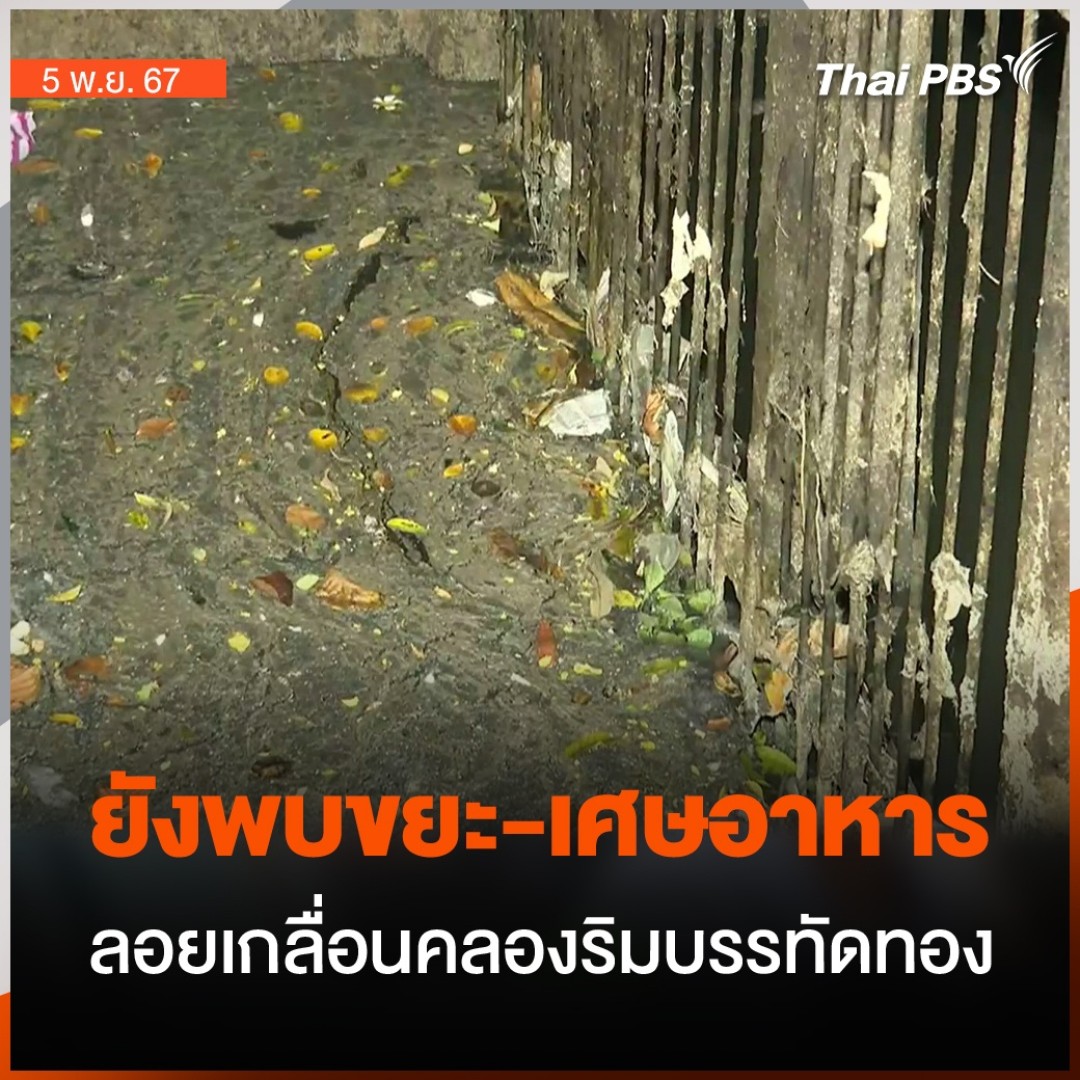 หลังจากเป็นกระแสในโซเชียล กับคลิปที่มีขยะและเศษอาหารลอยเกลื่อนอยู่ในคลองริมถนนบรรทัดทอง จนทำให้น้ำเน่าเสียและส่งกลิ่นเหม็น ผ่านมากว่า 2 สัปดาห์ ทีมข่าวไทยพีบีเอส พบว่า ยังคงมีเศษอาหาร กากไขมันลอยเหนือน้ำและส่งกลิ่นในบางจุด #วันใหม่ไทยพีบีเอส #ThaiPBS #ข่าวไทยพีบีเอส