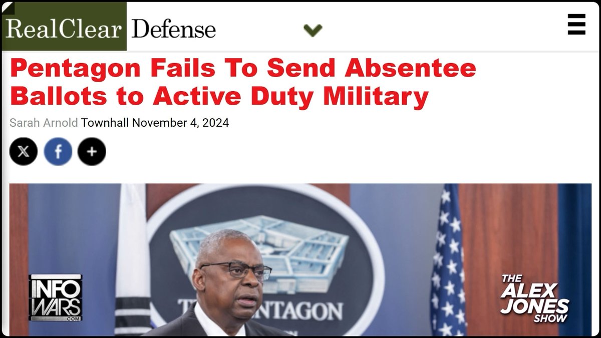 ELECTION TREASON: Pentagon Blocks Active Duty Military From Participating In Election While Illegals Publicly Vote