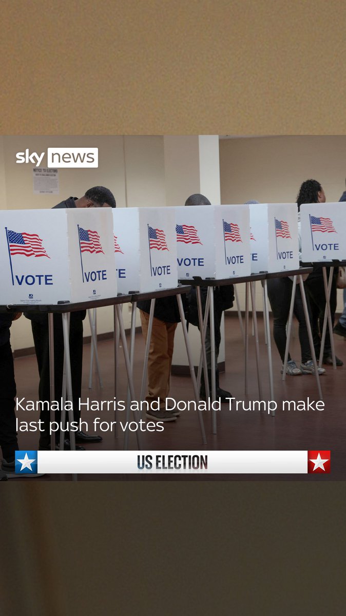 'One day before the election, this is how US political history looks', says James Matthews Donald Trump and Kamala Harris voters share their views on the presidential candidates the day before the #USelection ⬇️🇺🇸🗳