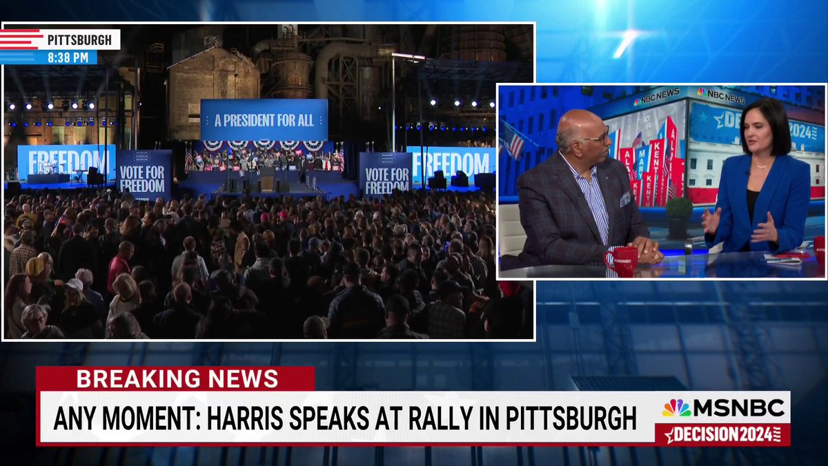 .Lis Smith: “They’ve got to be feeling pretty good about where things are. It tells you a lot about where the two campaigns are closing. She’s closing on a very optimistic, uplifting, energetic message, and she is filling these arenas… he’s run out of steam.”
