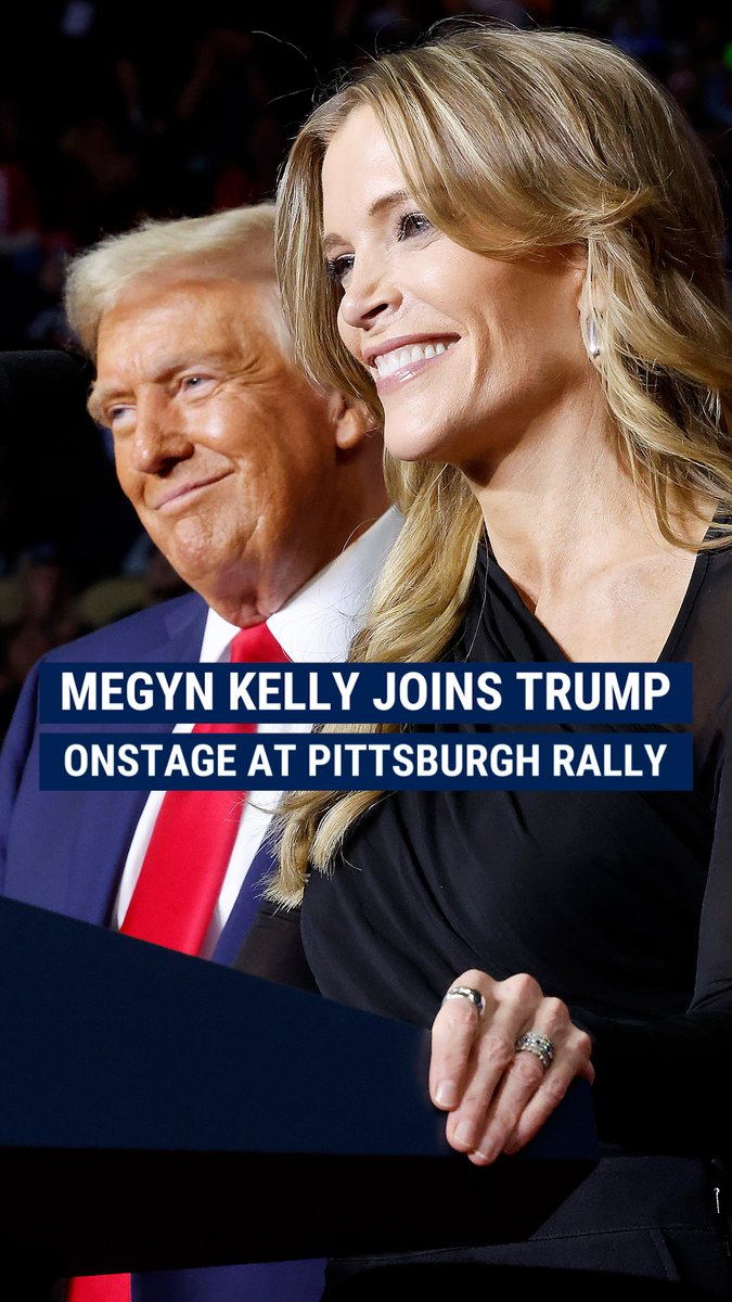 'WHY I'M VOTING FOR HIM': Megyn Kelly makes a passionate case for Trump at his Pittsburgh rally, touting his vow to protect women's sports and slamming VP Harris for her stance on transgender issues.