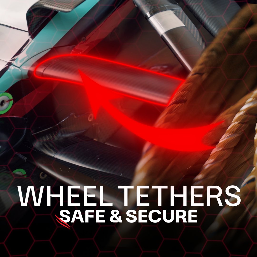 Protecting the drivers, the marshals, and the fans 🛡️ Designed to keep the wheels attached to an F1 car in the event of an accident the wheel tethers are built to absorb 15 kilojoules of force 🤯 Click to watch the newest episode in our Safe &amp; Secure series with CrowdStrike 👇