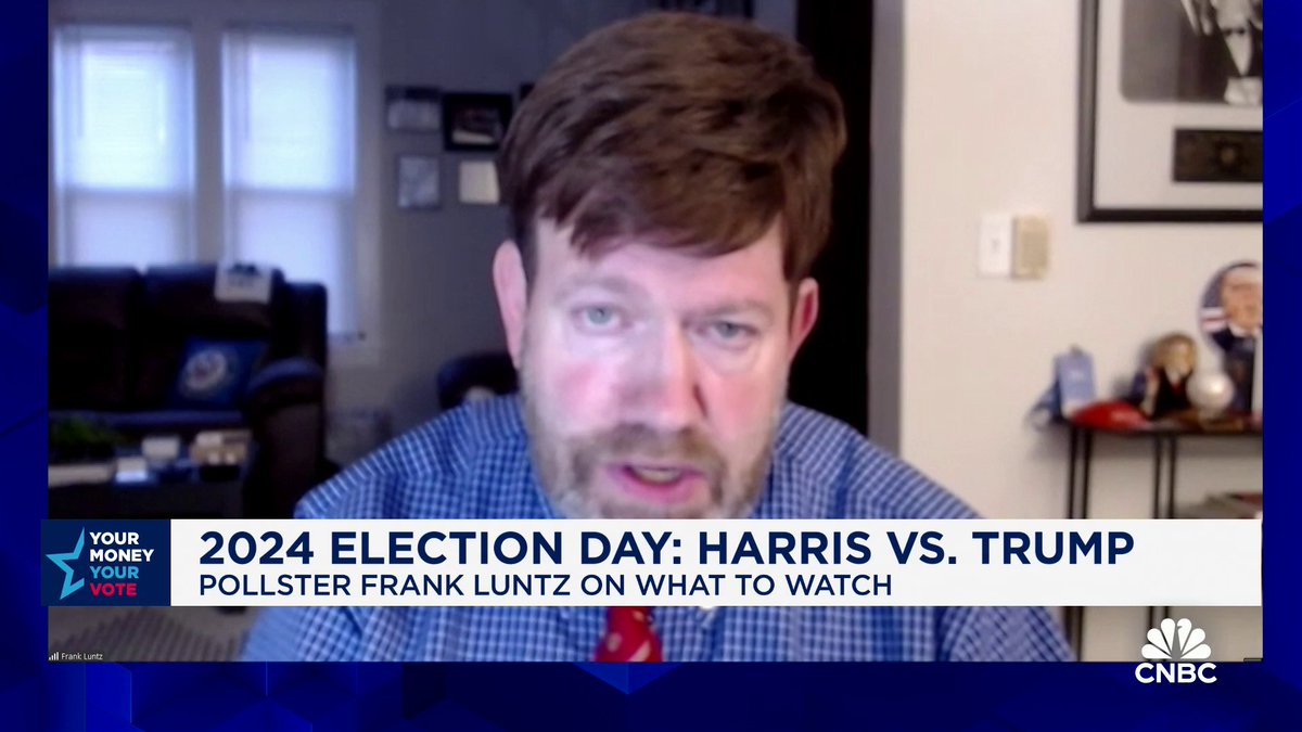 "If Trump wins either Pennsylvania or Michigan, it will be a Trump victory, because I think that Harris wins Wisconsin," says Frank Luntz. "And I'm watching keenly whether or not the Latino vote punishes the Trump campaign for what happened in Madison Square Garden."