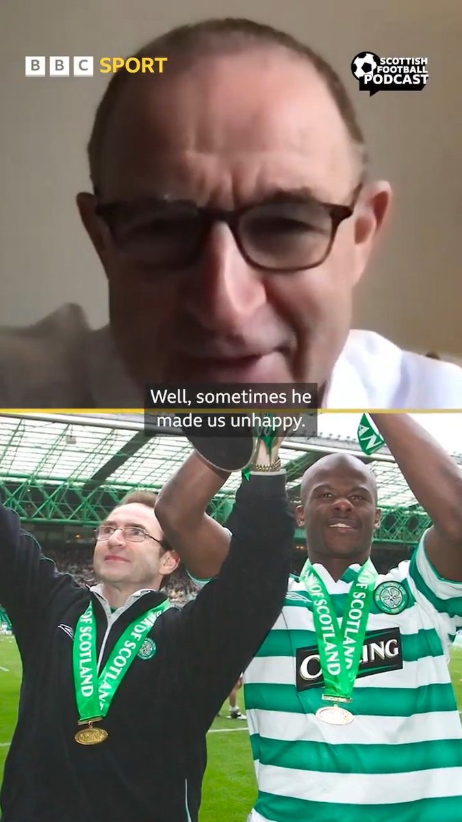 🗣️ 'If I had been big enough I would have admonished him a lot more than I did' 🤣 Martin O'Neill on dealing with Bobo Balde after his handball against Lyon, and European nights at Celtic Park 🏟️ #BBCFootball
