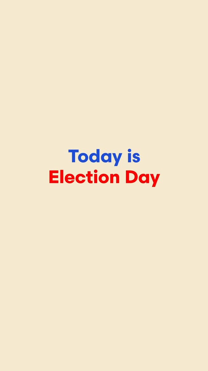 It's Election Day – and even if you've already voted, you can still encourage a friend to cast a ballot 👥 Need voting info? Visit