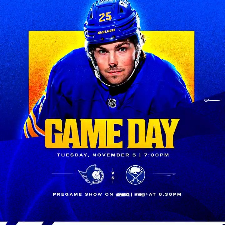 GAME DAY ⚔️ 🎟️ → 📺 → #LetsGoBuffalo | #sabrehood
