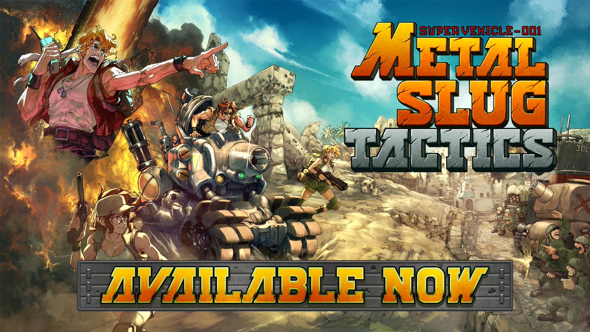 💥Mission Start💥 #MetalSlugTactics is available now on all platforms! Get ready to take on General Morden’s army with your tactical skills ♟️ 👉Get it now: SNK GLOBAL x Leikir Studio