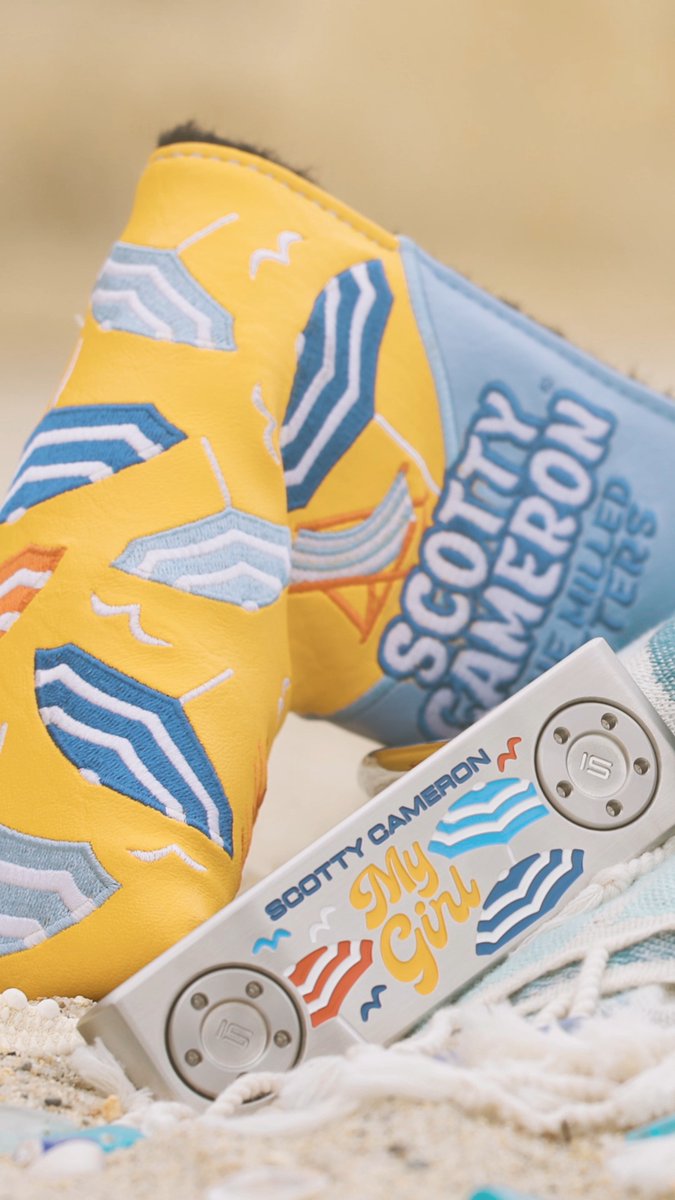 With its Hello Sunshine engraving, colorful accents and playful seaside vibe, the 2024 My Girl Limited putter captures the spirit of Scotty Cameron’s favorite beach town, as well as the essence of a modern performance-focused blade in a custom Catalina. Celebrate the California sunshine with the 2024 My Girl Limited putter in select Titleist golf shops worldwide November 15.