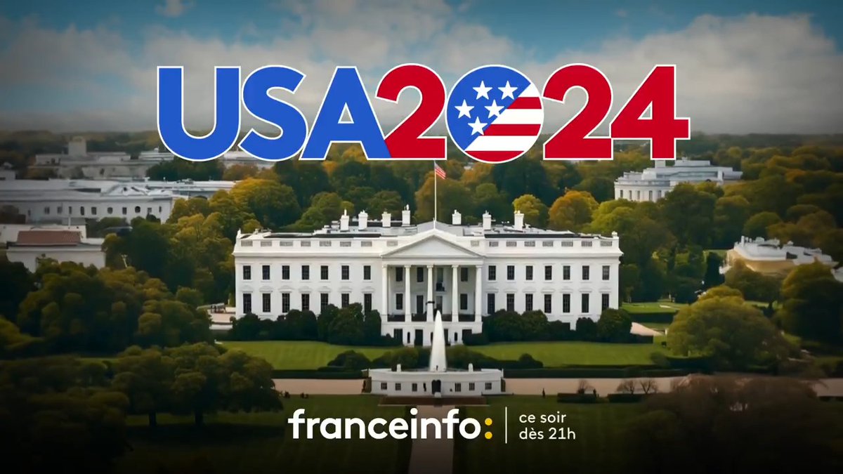 Ce soir, mettez-vous à l'heure américaine sur franceinfo. Édition spéciale : suivez l'élection présidentielle américaine en direct dès 21h et toute la nuit sur franceinfo canal 27 ou sur la plateforme #USAElection2024