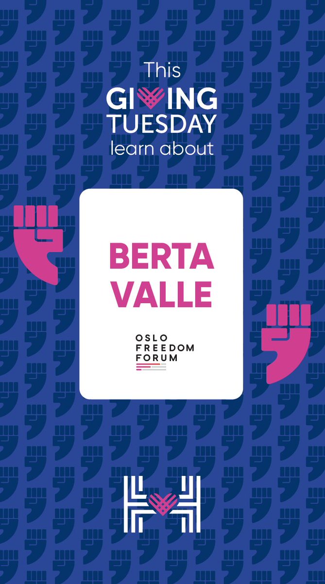 .Berta Valle shares how the Oslo Freedom Forum (OFF) has been a beacon of hope, bringing light to stories that inspire & unite. This #GivingTuesday, your support helps strengthen voices like Berta’s & sustains our work for freedom & human rights. 🤝Help us beat tyranny: