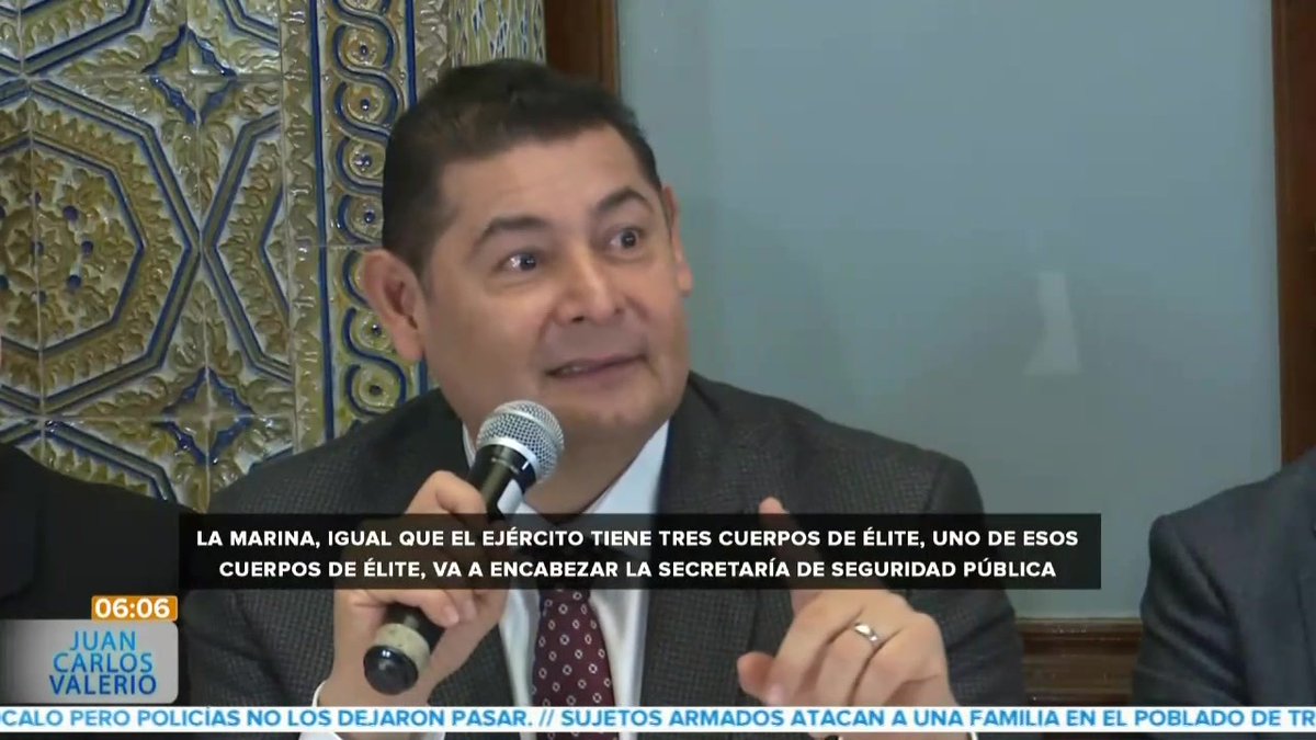 #Importante || El Gobernador Electo de #Puebla, Alejandro Armenta, anunció que designará a un marino de élite como el encargado de la Seguridad Pública en el Estado durante su administración. #NoticiasPuebla #Puebla #JuanCarlosValerioNoticias