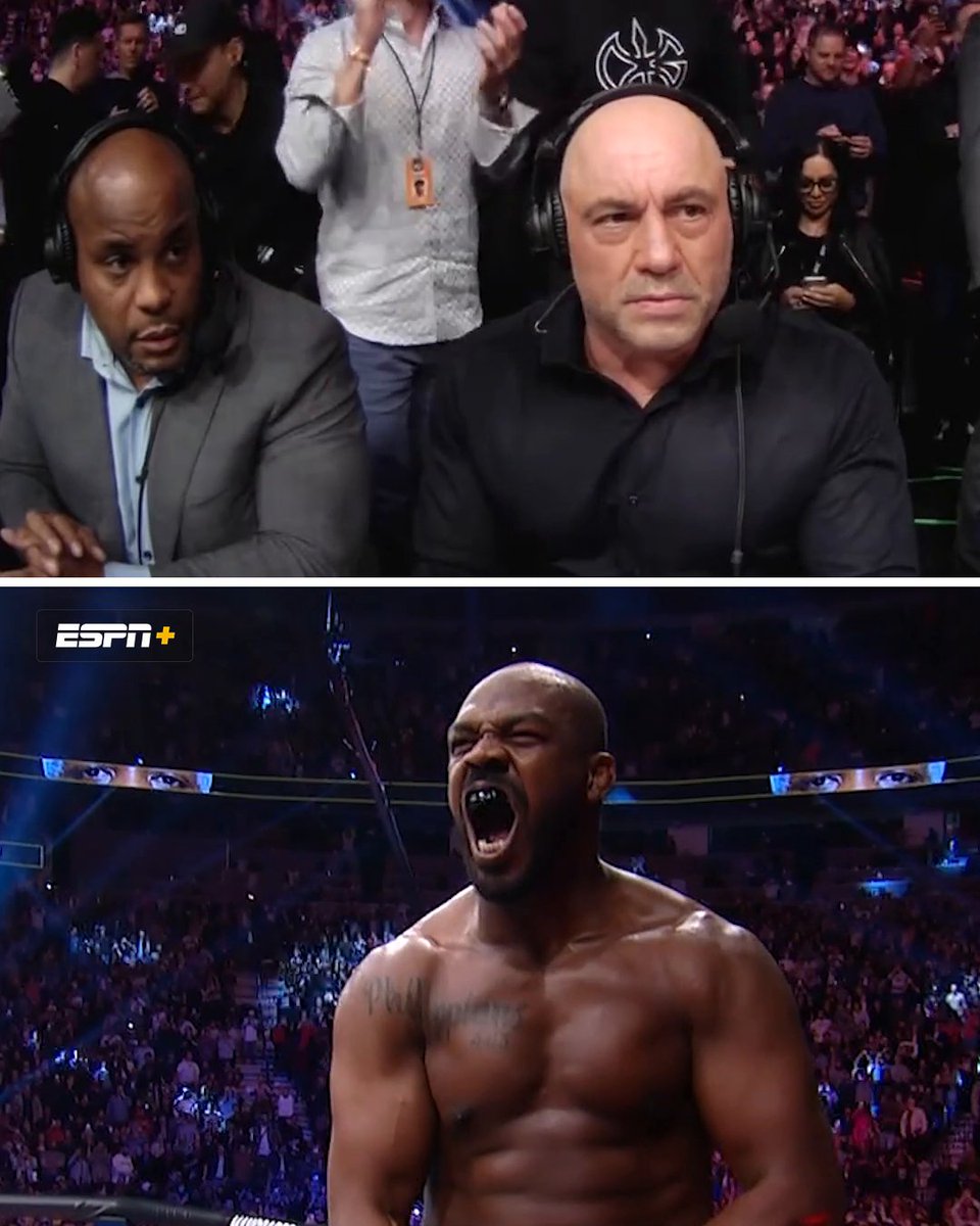 DC's stunned reaction to Jon Jones' submission win to become heavyweight champ 😳 #UFC309 (h/t UFC)