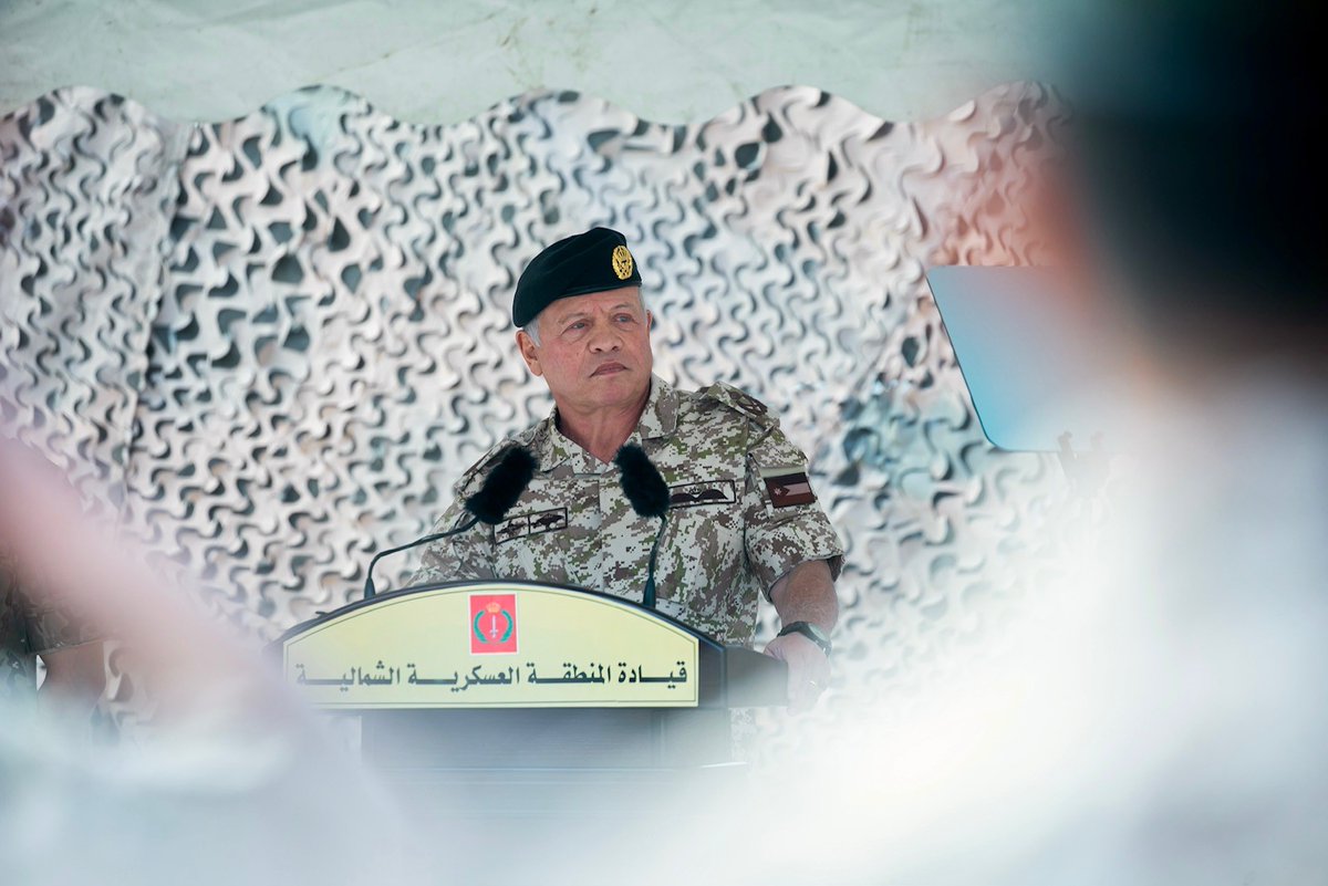 جلالة الملك عبدالله الثاني: #الأردن سيبقى دائما بأمان بوجود نشامى القوات المسلحة الأردنية – الجيش العربي والأجهزة الأمنية حديث جلالة الملك عبدالله الثاني لدى زيارته اليوم لقيادة المنطقة العسكرية الشمالية