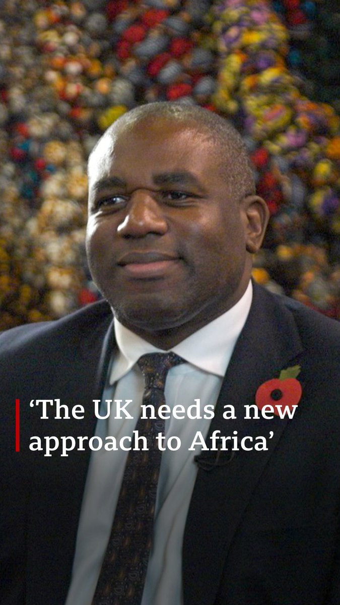 'The UK needs a new approach to Africa' UK Foreign Secretary David Lammy has said that the UK needs 'a new approach to Africa' and that he plans to launch a five-month consultation period with African nations.