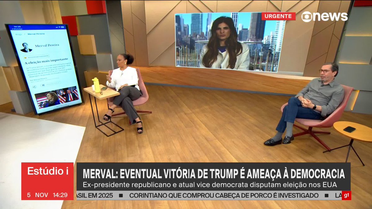 Merval Pereira: "A capacidade de o Trump criar um clima hostil no mundo é aterrorizante. Acho que para o Brasil e para o mundo, a vitória dos democratas é melhor do que ter um presidente instável e agressivo", O blogueiro militante abilolou de vez!!