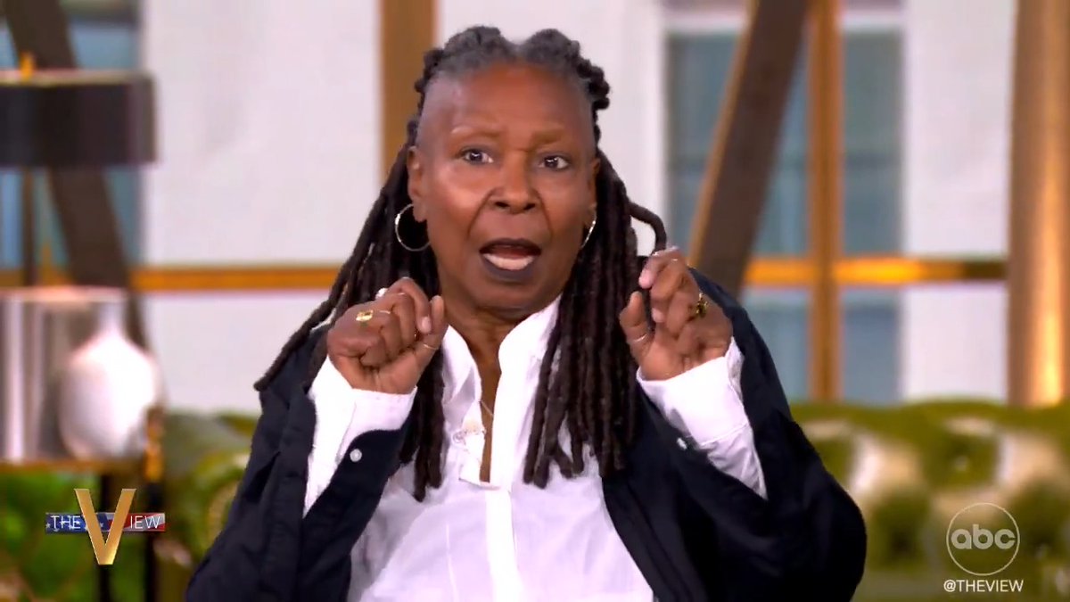 #WhoopiGoldberg: "When we show that piece of [Trump] with the microphone... I don't want to hear any more parents out there... frightened by drag queens reading books to your kids. If what you saw him do did not disgust you enough to protect your kids, I don't want to hear from you anymore."