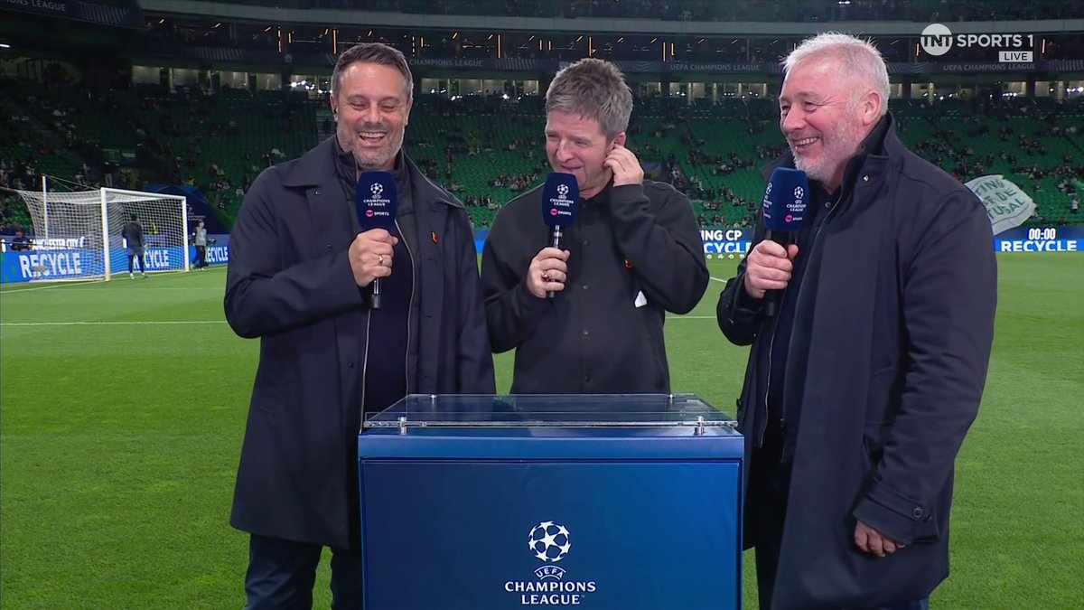 "They'll want to give the manager a send off, this place will be electric." Noel Gallagher joins our commentary team for Man City's visit to Sporting 🎙 📺 TNT Sports & discovery+ UK