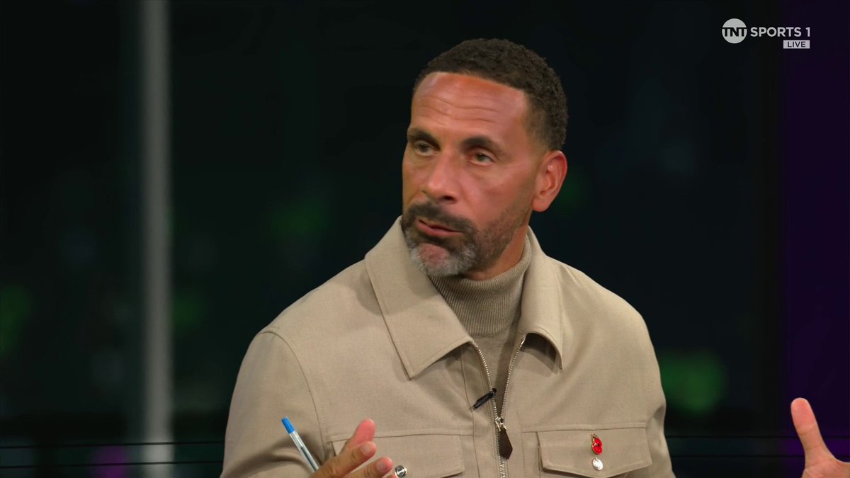"My personal preference is someone who gets you screaming in the stadium or at home on your sofa." Rio Ferdinand on Rodri being voted the winner of the Ballon d'Or ahead of Vinicius Jr 🏆 🎙 Laura Woods 📺 TNT Sports &amp; discovery+ UK