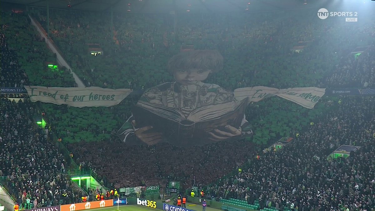 Celtic expects 🍀 Parkhead is a cauldron of noise as Celtic and RB Leipzig emerge from the tunnel... 📺 TNT Sports & discovery+ UK