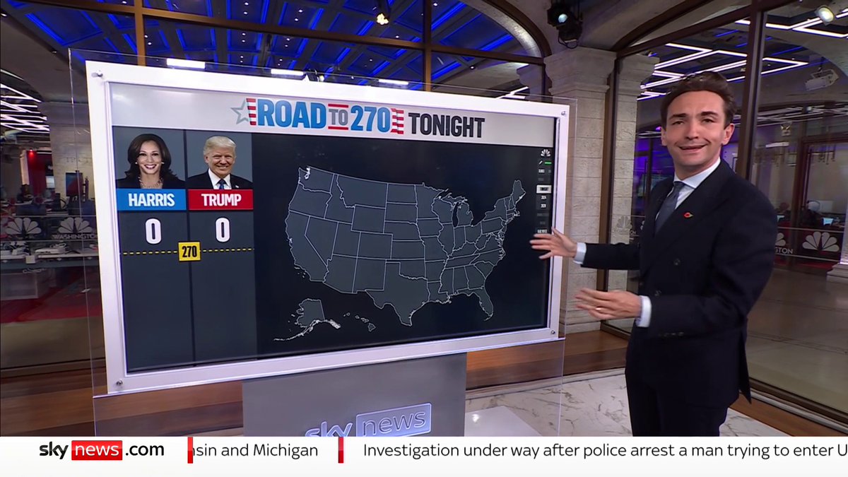 "We'll be looking at these specific counties, in specific places, in specific states throughout the night." Lewis Goodall, Sky US election data analyst and co-host of The News Agents podcast, tells us about what he's looking out for tonight. 📺 Sky 501