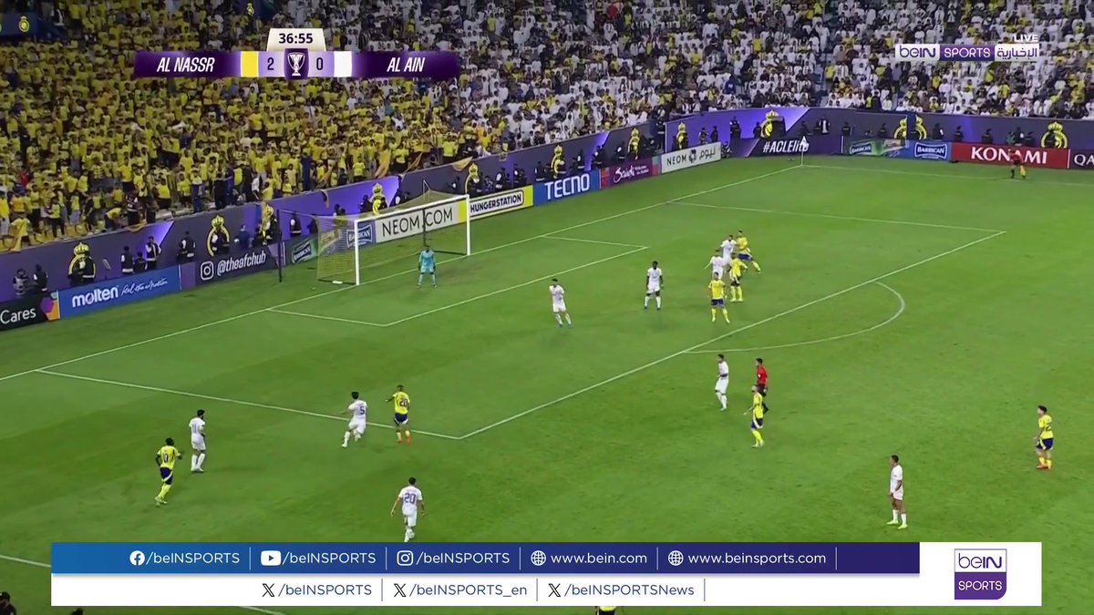 🟣🎥 تقرير خاص | أمطر النصر شِباك ضيفه العين حاملِ اللقب 5 - 1 لحِساب الجولة الرابعة من دوري أبطال آسيا ، فوز في غاية الأهمية رفع به النصر رصيدة الى عشرة نقاط في المركز الثالث 🎙️ تقرير | خالد السويدانخالد السويدان
