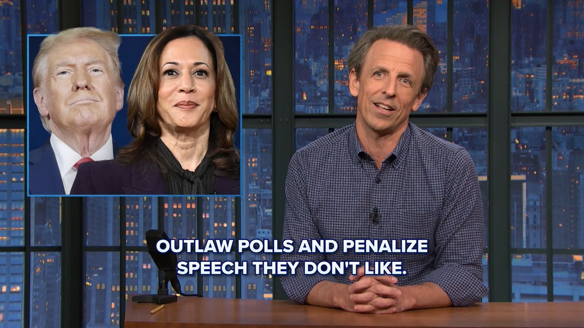 As Trump’s campaign ends, they continue to focus on the major issues affecting Americans, such as Kamala Harris’ laugh. #ACloserLook