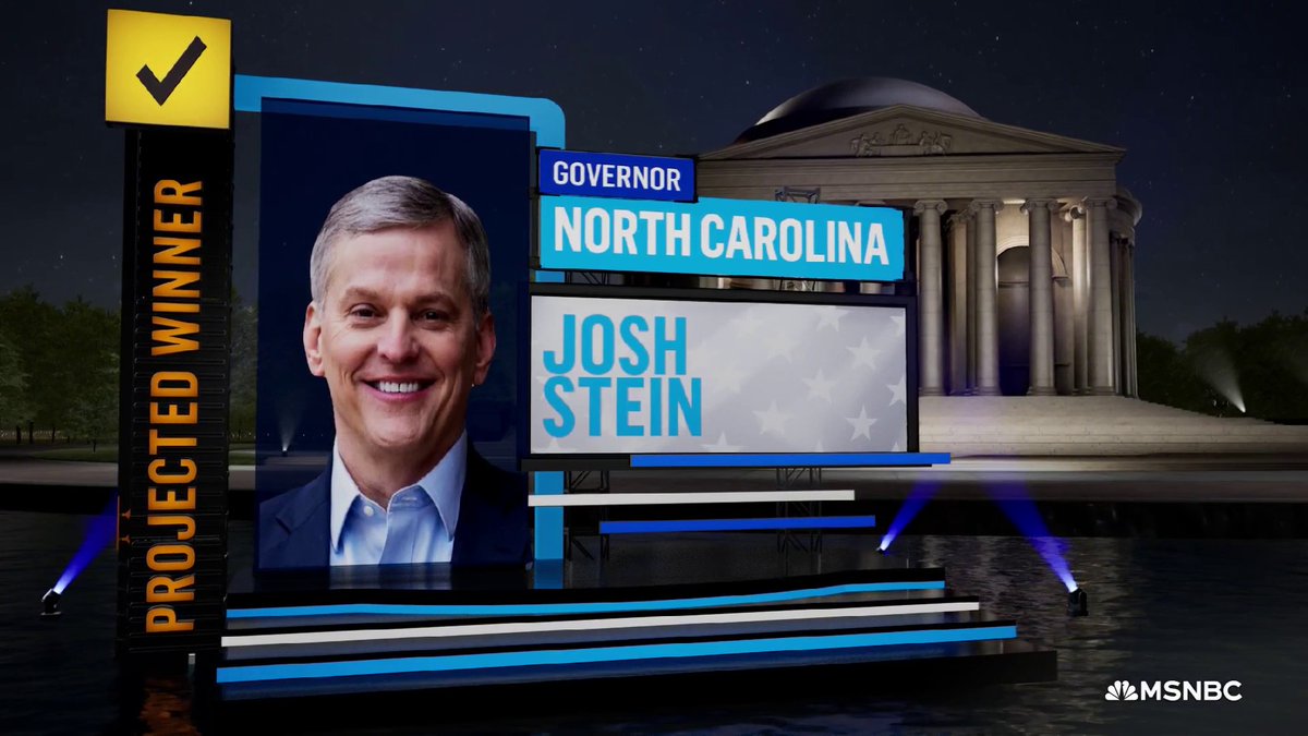 BREAKING: Democrat Josh Stein wins North Carolina governor race defeating Republican Mark Robinson, NBC News projects