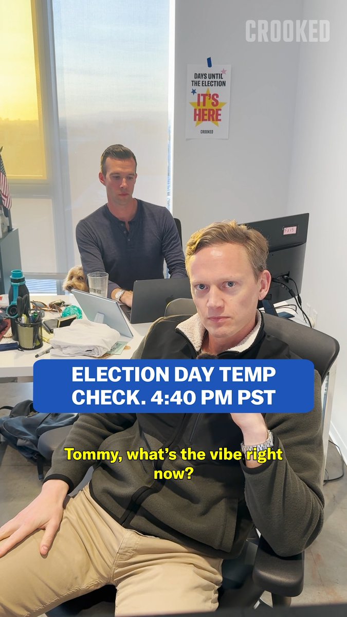 Deep breaths. #CrookedMedia #Election #VibeCheck