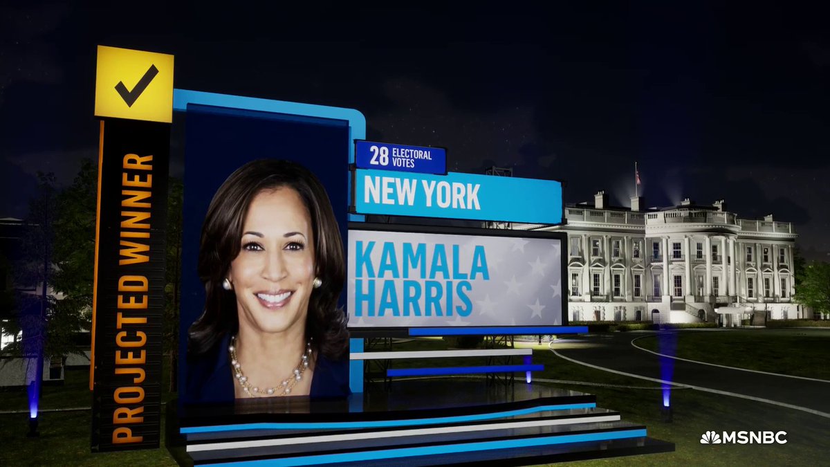 BREAKING: Kamala Harris wins New York, NBC News projects.