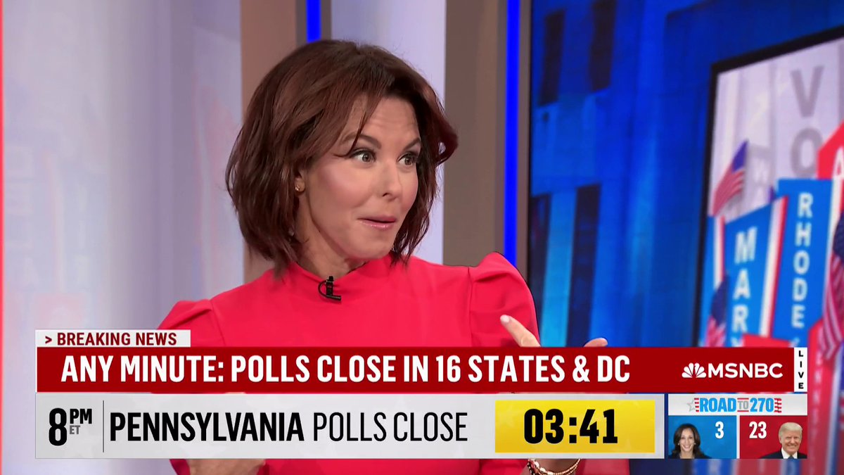 .Stephanie Ruhle reports that some of the longest lines to vote are happening at Lehigh University in Pennsylvania, with wait times of up to 4 hours.