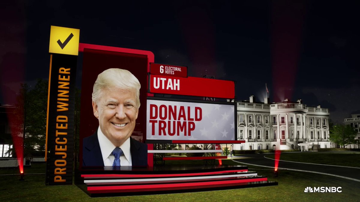 BREAKING: Donald Trump wins Utah and Montana, NBC News projects.