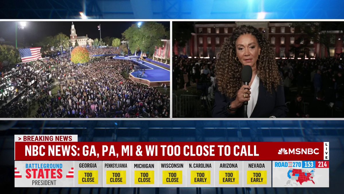 WATCH: Michele Norris reports from Harris Headquarters at Howard University.