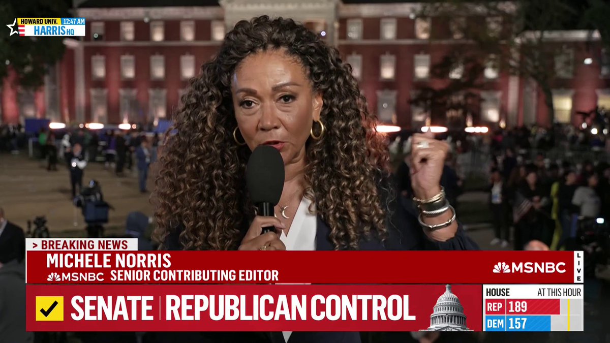 .Michele Norris reports from Howard University after hearing Harris won't speak tonight.