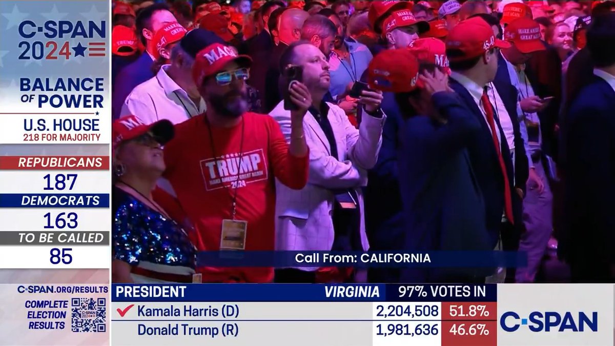 Phone call from a Harris supporter, 20 year old college student Jill in California: "It's scary that my mom had more rights at my age than I do now and going forward. I'm just really scared for the future of our country."