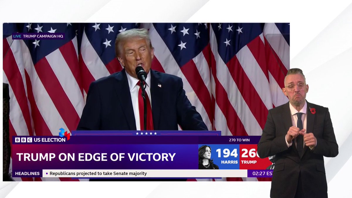 "We're going to help our country heal, we have a country that needs help, and it needs help very badly" Donald Trump addresses his supporters as he stands on the cusp of election victory Follow US election results live: