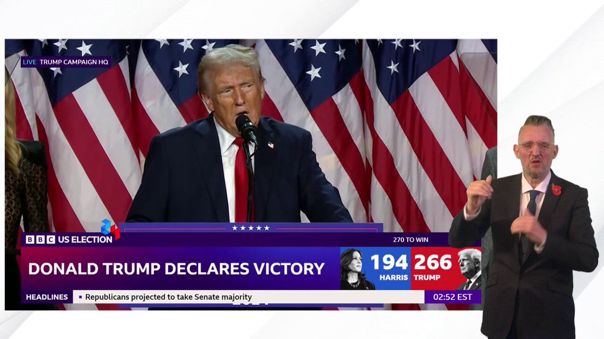 "Many people have told me that God spared my life for a reason" Donald Trump declares victory in US election, telling supporters he will bring "every ounce of energy, spirit and fight that I have in my soul to the job" Follow US election results live: