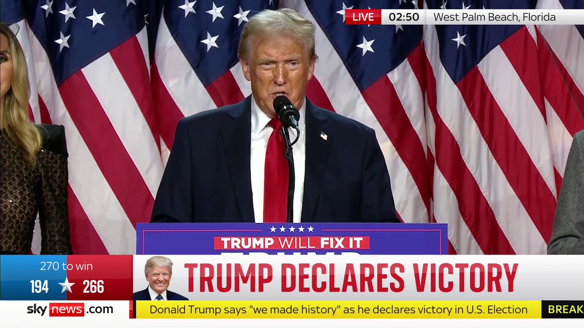 Trump: “Muchas personas me han dicho que Dios me ha perdonado la vida por alguna razón. Y esa razón es salvar nuestro país”.