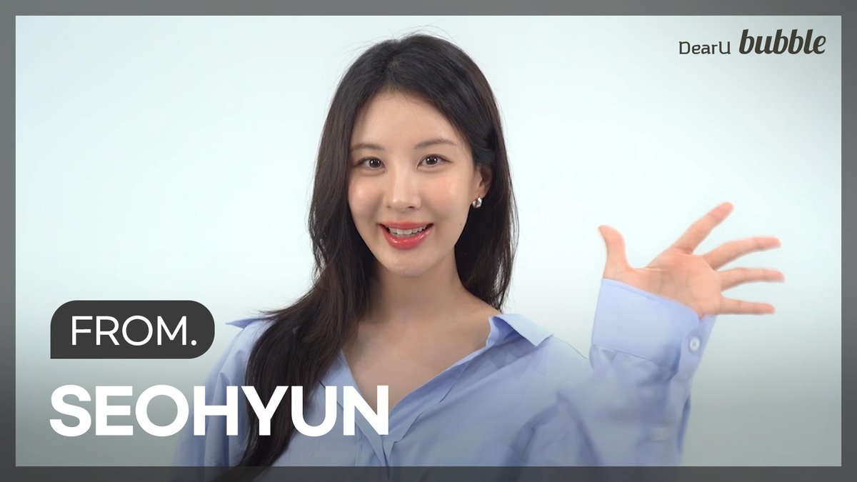 [💌] 서현에게 영상 메시지가 도착했어요! 서현 bubble은 내일부터 bubble for ACTORS에서 만나볼 수 있습니다! 내일 11시 bubble에서 만나요❤️ 📲 #bubble #버블 #bubbleforACTORS #ACTORSbubble #SEOHYUN #서현 NAMOOACTORS