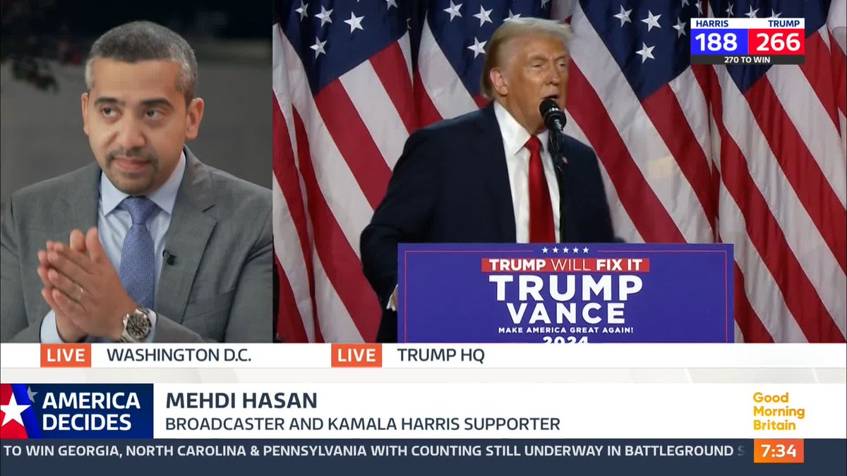 ‘This is a very different Trump now to 2016’ Ed Balls 'Much worse. He's got a mandate, he's angrier, he's promised vengeance.' Mehdi Hasan #USElection