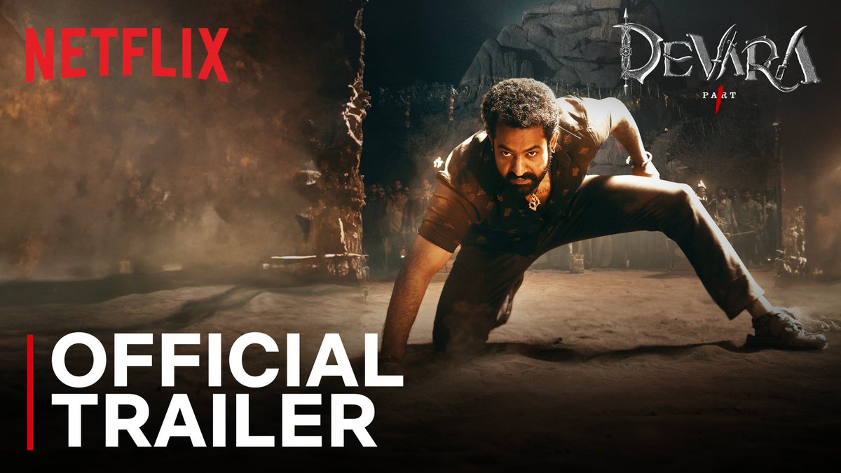 Devara unnantha varaku ee konda meedhi aayana maate! ⚔️ 🌊 Watch Devara on Netflix, out 8 November in Telugu, Tamil, Malayalam and Kannada. Coming soon in Hindi. #DevaraOnNetflix