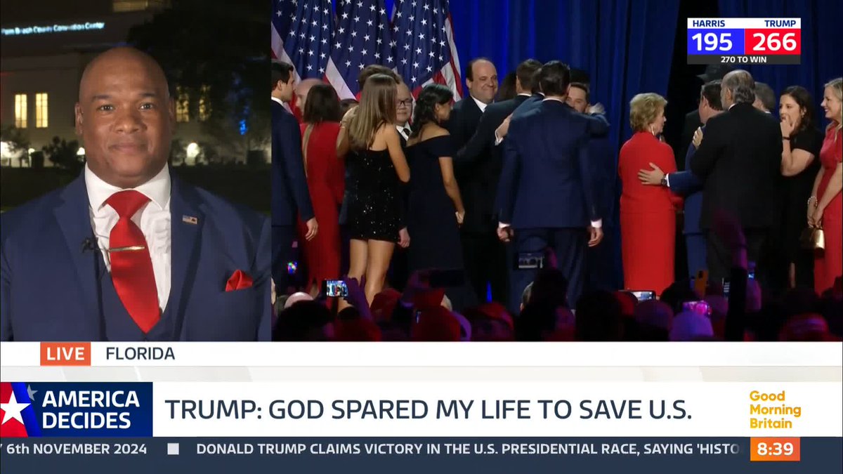 'I said, Mr President remember God spared your life twice for such a time as this. To lead not just America but to lead the world.' Pastor Mark Burns says God spared Trump's life to save the US.