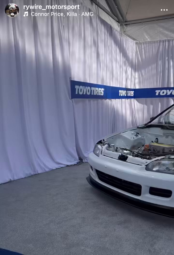 ラスベガスで開催されているSEMA2024 Rywire motorsport様のテスラモーターをコンバージョンしたEGシビックに HYPER EPSが装着されて出展されました‼️ 実質SEMA進出⁉️笑 #mozcraft #hypereps #モズクラボディ