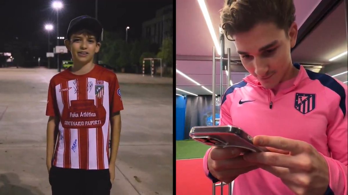 Adrián, un joven aficionado rojiblanco de la Peña Atlética Centenario Paiporta, envió un mensaje a Julián. Esta es la respuesta de nuestro delantero... ❤️